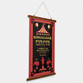 オリジナルヴィンテインスパイアージサーカスTシャツ 吊り下げ型タペストリー (傾斜あり)