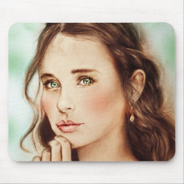 オリジナルヴィンテージアートムースパド – レディ・オブ・春 マウスパッド