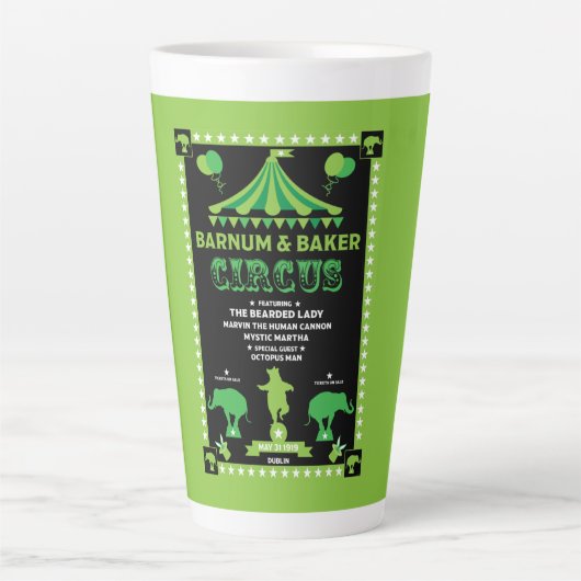 オリジナルヴィンテージインスパイアサーカス カフェラテマグ (正面)