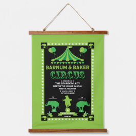 オリジナルヴィンテージインスパイアサーカス 吊り下げ型タペストリー