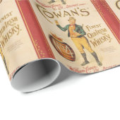 オリジナルヴィンテージコワンアイリッシュウィスキーのポスター ラッピングペーパー (ロールコーナー)