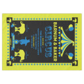 オリジナルヴィンテージズインスパイアサーカスアートテーブルクロス テーブルクロス (正面(横))