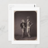 オリジナルヴィンテージハロウィーンのコスチューム写真900s ポストカード (正面/裏面)