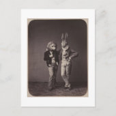 オリジナルヴィンテージハロウィーンのコスチューム写真900s ポストカード (正面)