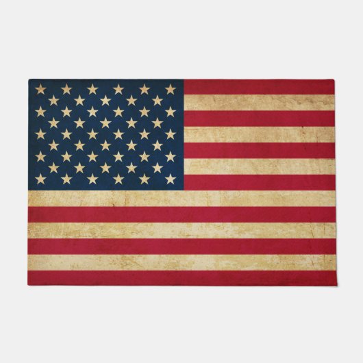 オリジナルヴィンテージ愛国国旗の統一された州 ドアマット (正面)