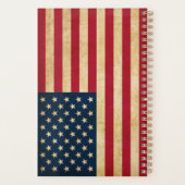 オリジナルヴィンテージ愛国国旗 プランナー手帳 (裏面)