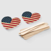 オリジナルヴィンテージ愛国米国国旗 ハンドファン (組立なし)