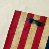 オリジナルヴィンテージ愛国米国国旗 ビーチタオル (インサイチュ)