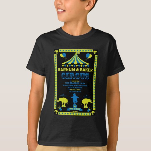 オリジナルヴィンテージ風サーカスアートTシャツ Tシャツ (正面)