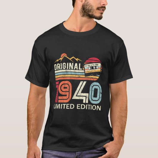 オリジナルヴィンテージ1940誕生日凡例ヴィンテージ1940 Tシャツ (正面)