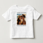 オリジナル両面写真＆テキスト トドラーTシャツ (正面)