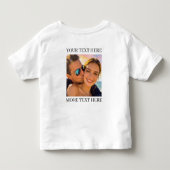 オリジナル両面写真＆テキスト トドラーTシャツ (裏面)