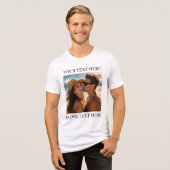 オリジナル両面写真&テキスト トライブレンドTシャツ (正面全面)