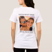 オリジナル両面写真&テキスト トライブレンドTシャツ (裏面)