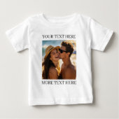 オリジナル両面写真＆テキスト ベビーTシャツ (正面)