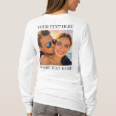 オリジナル両面写真&テキスト Tシャツ (裏面)