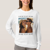 オリジナル両面写真&テキスト Tシャツ (正面)