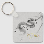 オリジナル中国のドラゴンイヤーモノグラムスクエク キーホルダー (正面)