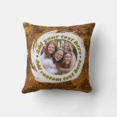 オリジナル丸型フォトクッション - 両面印刷 クッション (裏面)