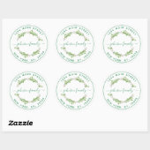 オリジナル丸型返信住所の作成 ラウンドシール (シート)