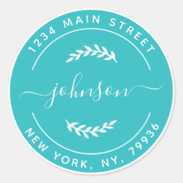 オリジナル丸型返信住所ラベルを作成 ラウンドシール