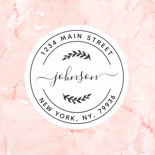 オリジナル丸型返信住所ラベルを作成 ラウンドシール