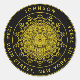 オリジナル丸型返信住所ラベルを作成 ラウンドシール