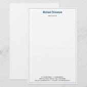 オリジナル事業所名 情報 住所 便箋用紙 便箋 (正面/裏面)