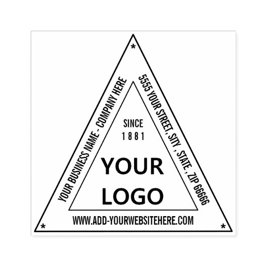 オリジナル事業用ゴム印テンプレートをデザインしよう ラバースタンプ (インプリント)