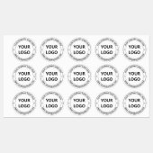 オリジナル企業ロゴとテキストラベルテンプレート ラベル (シート)