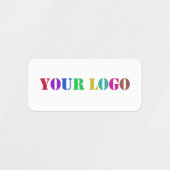 オリジナル企業ロゴのカスタムラベル例 ラベル (デザイン1)