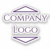 オリジナル企業ロゴステッカー シール (正面)