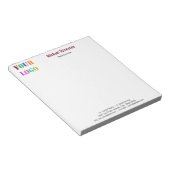 オリジナル企業ロゴテキストビジネスノートパッド ノートパッド (アングル)