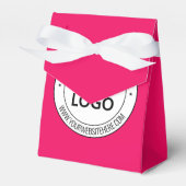 オリジナル企業ロゴテキスト フェイバーボックス お好きな色 (正面サイド)