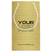 オリジナル企業ロゴ販促用紙袋 スモールペーパーバッグ (裏面)