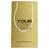 オリジナル企業ロゴ販促用紙袋 スモールペーパーバッグ (正面)