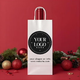 オリジナル企業ロゴ  | カスタムビジネスギフト ワインギフトバッグ