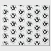 オリジナル企業ロゴ ブランド ビジネス ギフト 白 ラッピングペーパー (フラット)