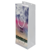 オリジナル企業ロゴ | プロモーションビジネス ワインギフトバッグ (裏面アングル)