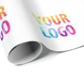 オリジナル企業ロゴ プロモーション ギフト包装紙 ラッピングペーパー (ロールコーナー)