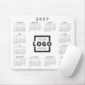 オリジナル企業ロゴ 2027 カレンダー マウスパッド (マウス)