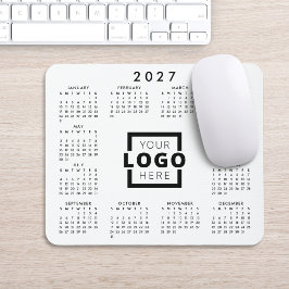オリジナル企業ロゴ 2027 カレンダー マウスパッド