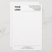 オリジナル企業名ロゴ情報住所ステーショナリー 便箋 (正面/裏面)