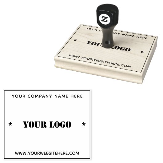 オリジナル会社ロゴのゴムスタンプテンプレートをデザインしよう ラバースタンプ (押印)