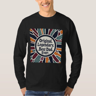 オリジナル伝説的な最高のパパエバーファーズデイフル Tシャツ