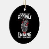 オリジナル体がエンジン走をチャームのように再構築 セラミックオーナメント (右)