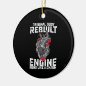 オリジナル体がエンジン走をチャームのように再構築 セラミックオーナメント (左)