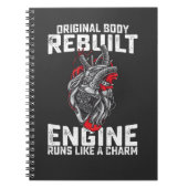 オリジナル体がエンジン走をチャームのように再構築 ノートブック (正面)