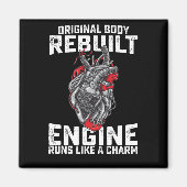 オリジナル体がエンジン走をチャームのように再構築 マグネット (正面)