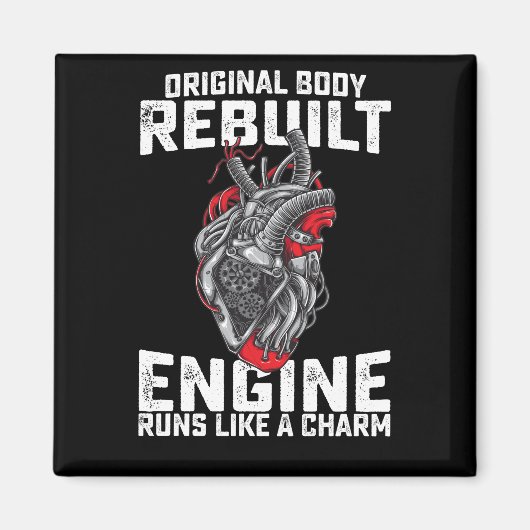 オリジナル体がエンジン走をチャームのように再構築 マグネット (正面)